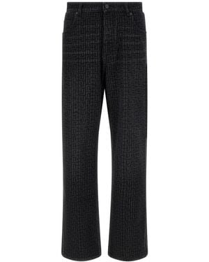 Balmain Straight Jeans - Negro