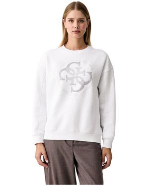 Guess Hoodies & Sweatvesten ,Wit ,Katoen Sweatshirts