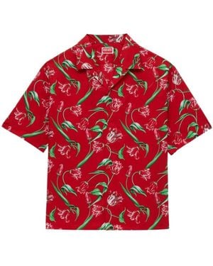 KENZO Short Sleeve Shirts - Rosso