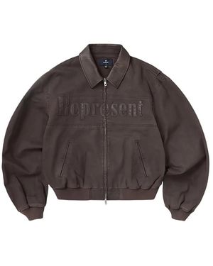 Represent Classic Collar Bomber Jacket - Grijs