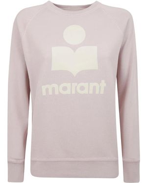 Isabel Marant Katoenen Sweatshirt Met Lange Mouwen En Logo - Roze