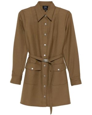 A.P.C. Shirt Dresses - Neutro
