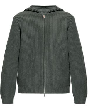 Samsøe & Samsøe Isak Wool Hoodie - Grün