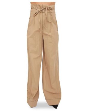 Twinset Wide Trousers - Natural