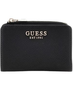 Guess Schwarzes Reißverschluss-Kartencase