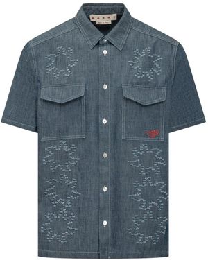 Marni Denim Shirts - Blue