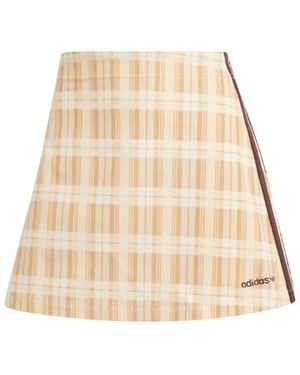 adidas Fitness ,Katoen Tartan Rok - Naturel