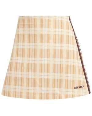 adidas Fitness ,Katoen Tartan Rok - Naturel