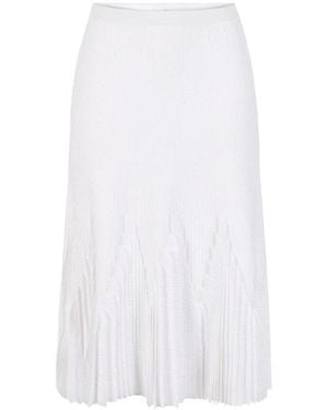 Elisabetta Franchi Midi Skirts - Blanco