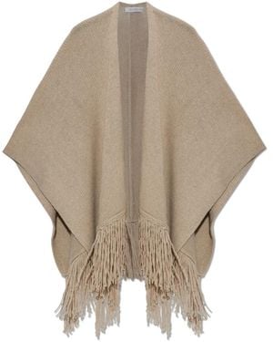 Max Mara Jassen ,Wol Wool Poncho - Naturel