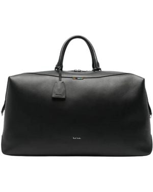 Paul Smith Leder Reisetasche - Schwarz