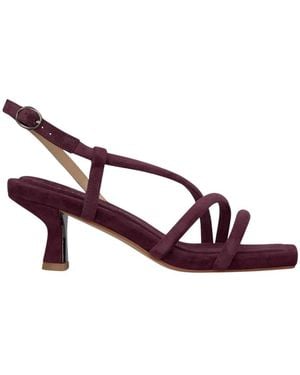 Alma En Pena. High Heel Sandals - Red