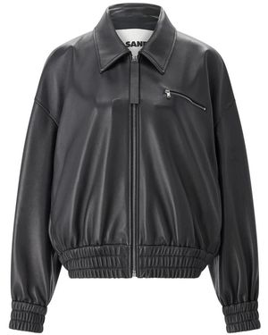Jil Sander Bomber Jackets - Gris
