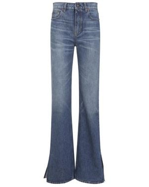 Chloé Rechte Jeans Met Split Zoom - Blauw