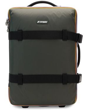K-Way Tassen ,Groen ,Polyester Blossac S Reistas - Zwart