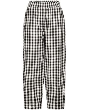 Ichi Broeken ,Veelkleurig ,Polyester Ihkate Straight Broeken - Zwart