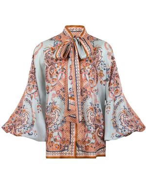 Zimmermann Overhemden ,Veelkleurig ,Aster Strikblouse - Meerkleurig