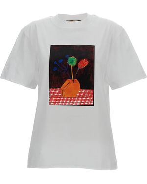 Plan C T-Shirt Mit Grafikprint - Grau