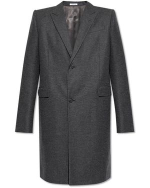 McQueen Single-Breasted Coats - Grijs