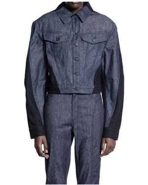 Mugler Denim Jackets - Azul
