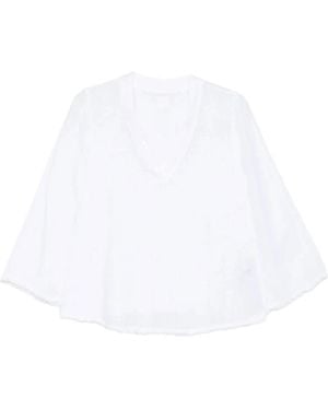 120% Lino Blouses - White