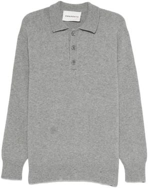 Amaranto Round-Neck Knitwear - Grey