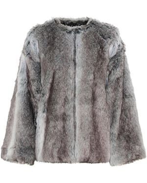 Kaffe Faux Fur & Shearling Jackets - Grey