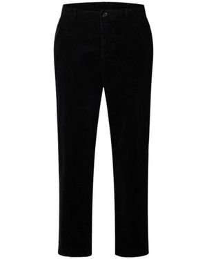 SELECTED Straight Trousers - Negro
