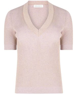 Nina Ricci V-Neck Knitwear - Pink