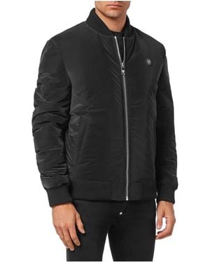 Philipp Plein Bomber Jackets - Negro