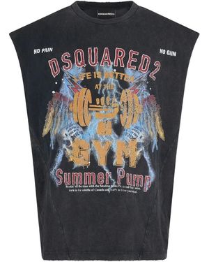 DSquared² Sleeveless Tops - Black