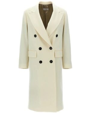 Alberto Biani Double-Breasted Coats - Naturel