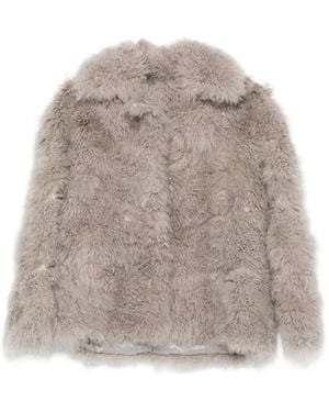 Simonetta Ravizza Faux Fur & Shearling Jackets - Gray
