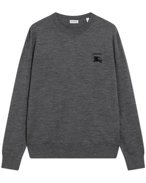 Burberry Round-Neck Knitwear - Gris