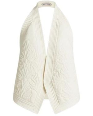Alberta Ferretti Sleeveless Tops - White