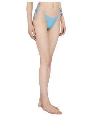Vetements Badmode ,Blauw ,Zelfstrik Bikini Broekje - Wit