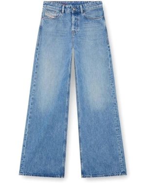 DIESEL Wide Jeans - Azul
