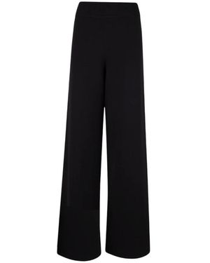 Stenströms Broeken ,Zwart ,Polyester Jupiter Wide Broeken