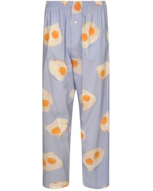 Moschino Straight Trousers - Bleu