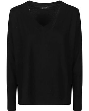 Aragona Round-Neck Knitwear - Zwart