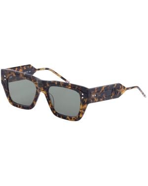 Thom Browne Rechteckige Sonnenbrille - Grau