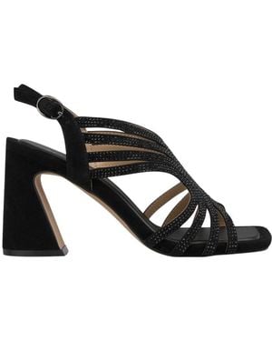 Alma En Pena. High Heel Sandals - Black