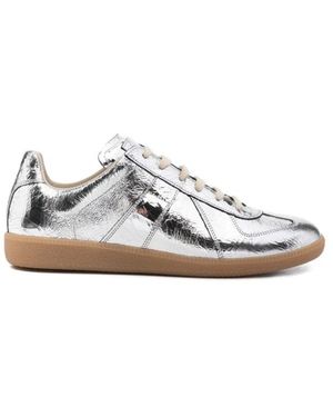 Maison Margiela Schoenen ,Grijs ,Leer Replica Sneakers - Wit