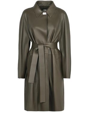 Fendi Belted Coats - Green