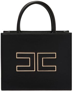 Elisabetta Franchi Tote Bags - Nero