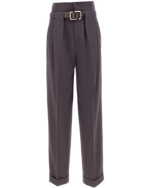 The Attico Wide Trousers - Purple