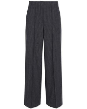 Rag & Bone Broeken ,Grijs ,Wol Nauwsluitende Pantalon Met Krijtstreep