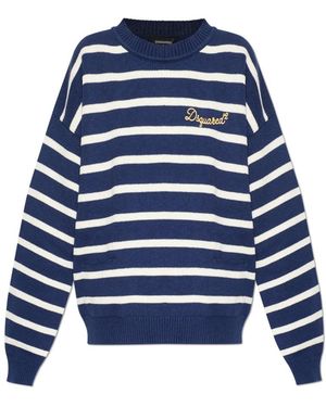 DSquared² Pullover Mit Taschen - Blau