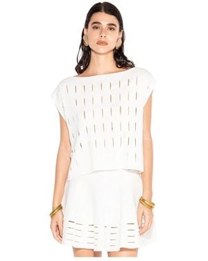 Akep Round-Neck Knitwear - White