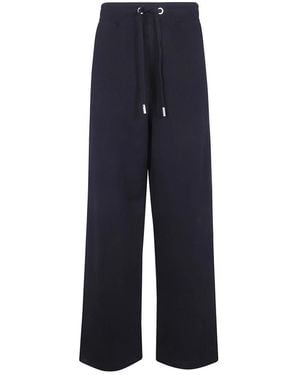 Ami Paris Broeken ,Zwart ,Wide Broeken - Blauw